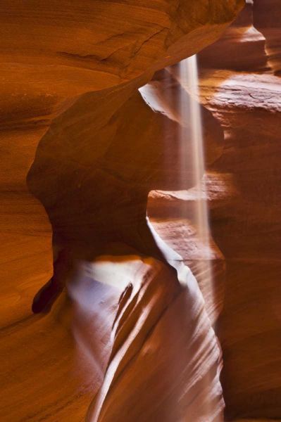 AZ, Antelope Canyon Falling sand in slot canyon